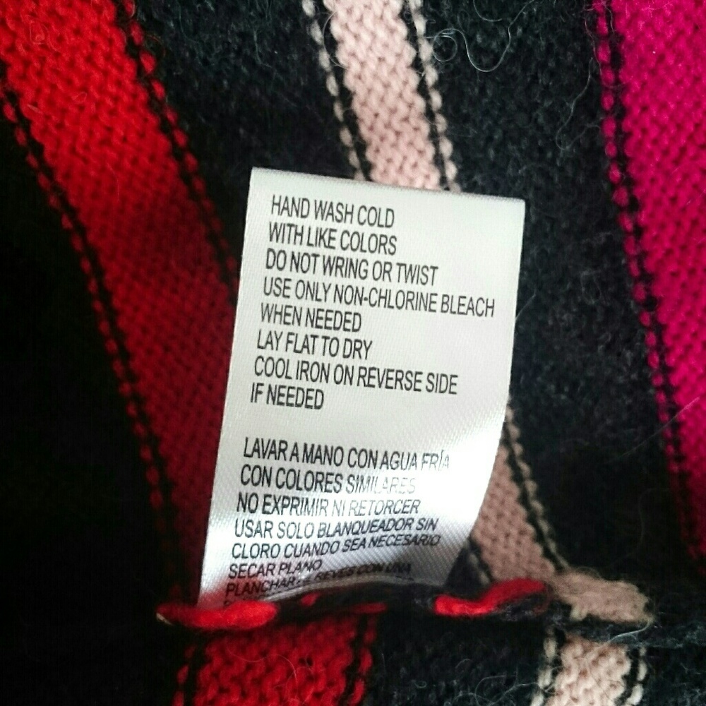 NWT Democracy striped sweater w/ flower detail - Picture 7 of 7